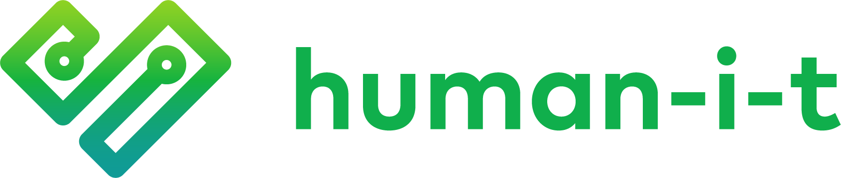 Green Human-I-T logo